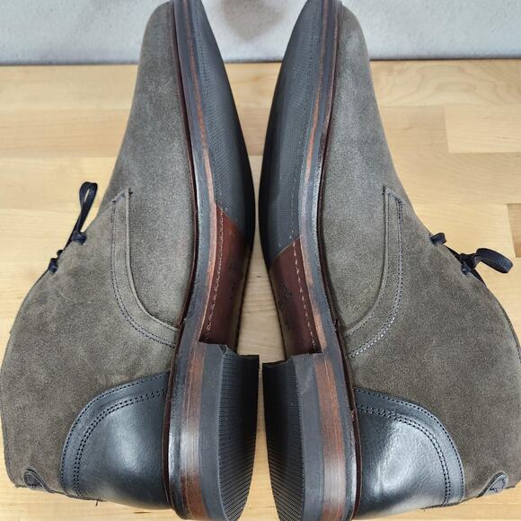 Allen Edmonds Cyrus Chukka Boots Mens 13 D Gray Suede Rubber Sole Lace Up main image 7